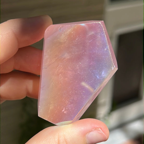 Rose Aura Quartz Freeform