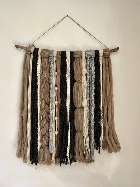 'Mocha' Yarn Wall Hanging