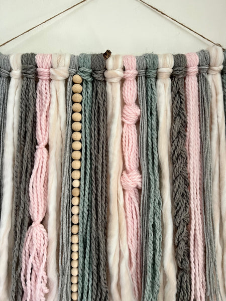 'Bubblegum' Yarn Wall Hanging