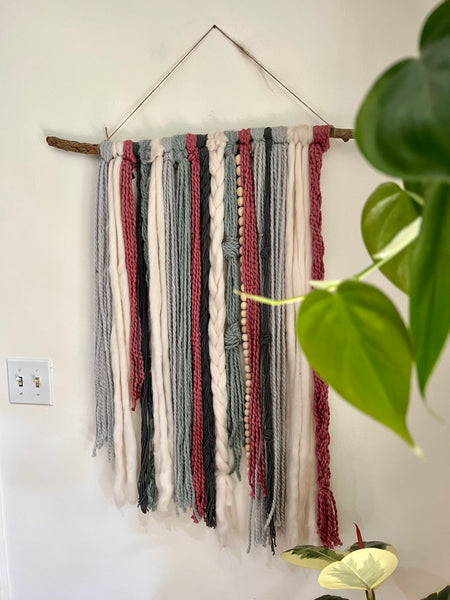 'Cotton Candy' Yarn Wall Hanging