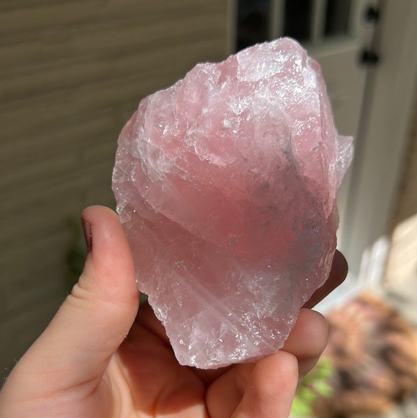 Raw Rose Quartz Chunk