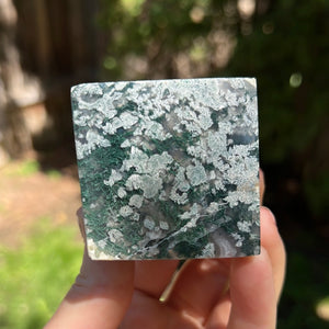 Moss Agate Cube