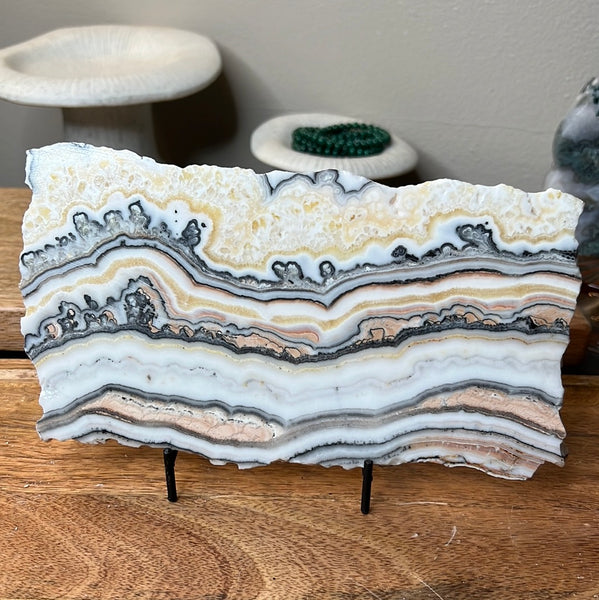 Banded Zebra/Orange Calcite Slab