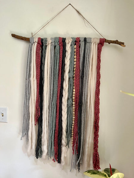 'Cotton Candy' Yarn Wall Hanging