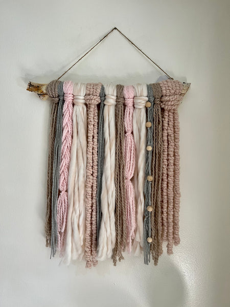 'Barbie' Yarn Wall Hanging