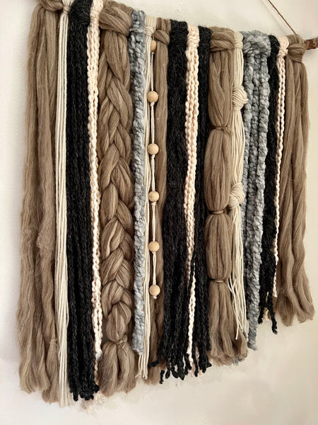 'Mocha' Yarn Wall Hanging