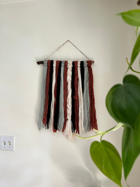 'Red' Yarn Wall Hanging