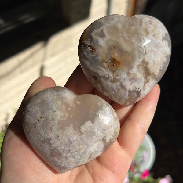 Flower Agate Heart