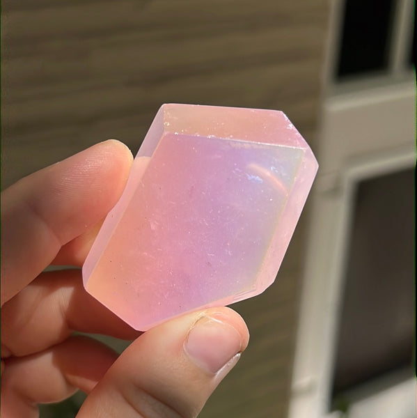 Rose Aura Quartz Freeform