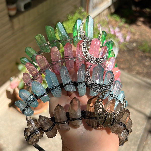 Aura Quartz Crowns