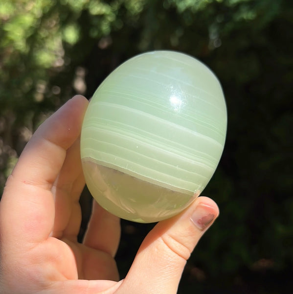 Green Calcite Skull