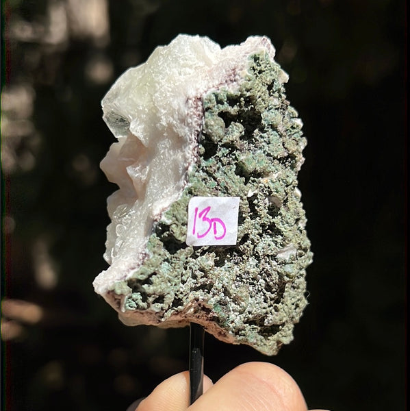 Apophyllite with Stilbite on Pin