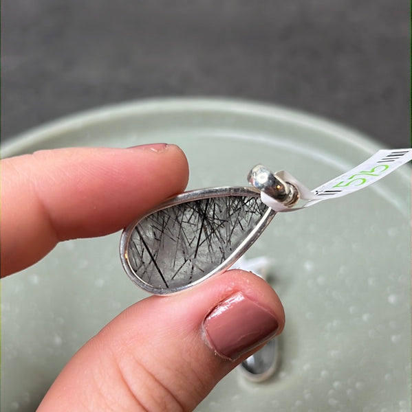 Black Rutile Pendant