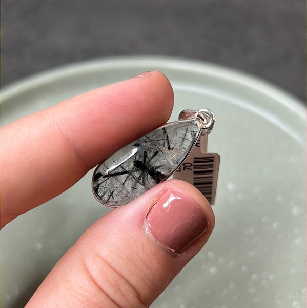 Black Rutile Pendant