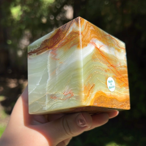 Green Onyx Cube