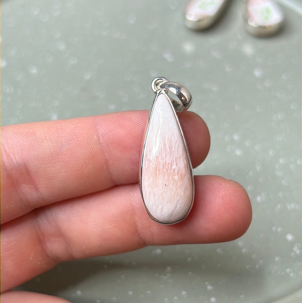 Pink Scolecite Pendant