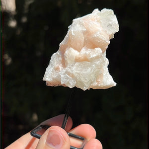 Apophyllite with Stilbite on Pin