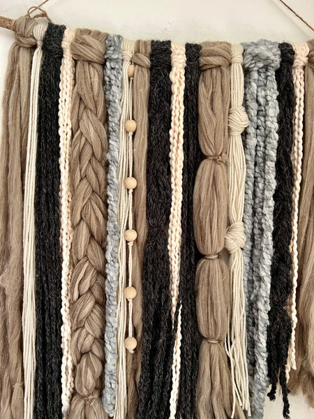 'Mocha' Yarn Wall Hanging