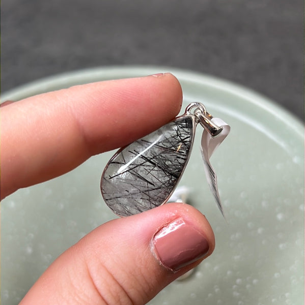 Black Rutile Pendant