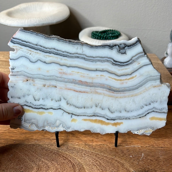 Banded Zebra/Orange Calcite Slab