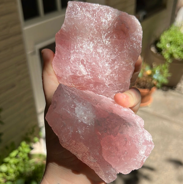 Raw Rose Quartz Chunk