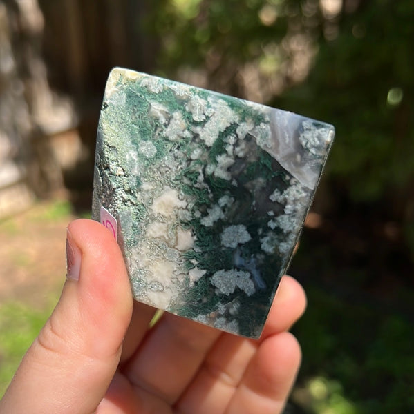 Moss Agate Cube