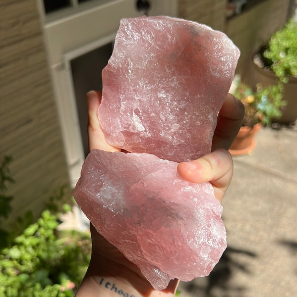 Raw Rose Quartz Chunk