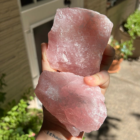 Raw Rose Quartz Chunk