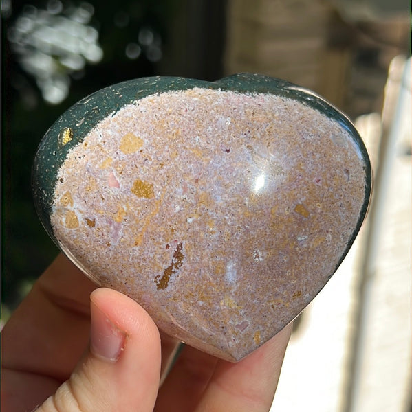 Ocean Jasper Heart