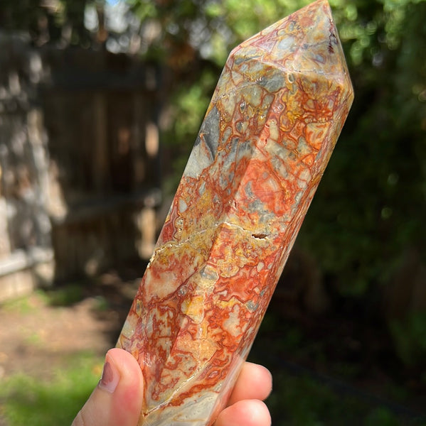 Crazy Lace Agate Tower