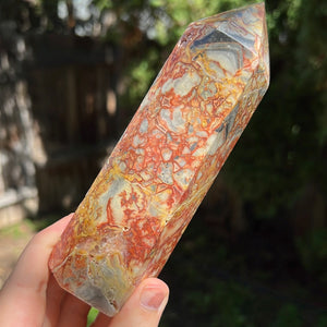 Crazy Lace Agate Tower