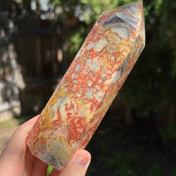 Crazy Lace Agate Tower