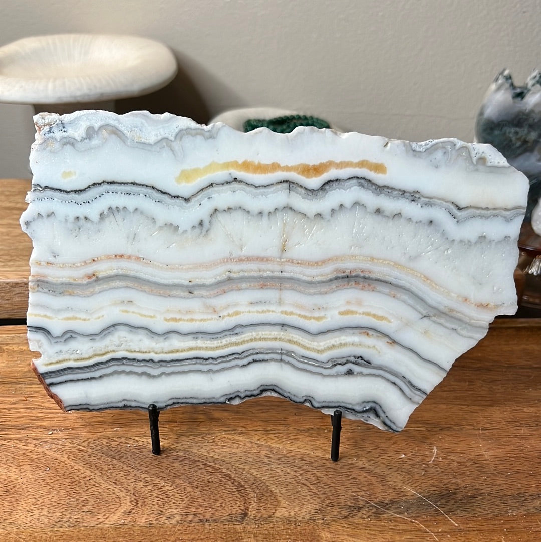 Banded Zebra/Orange Calcite Slab