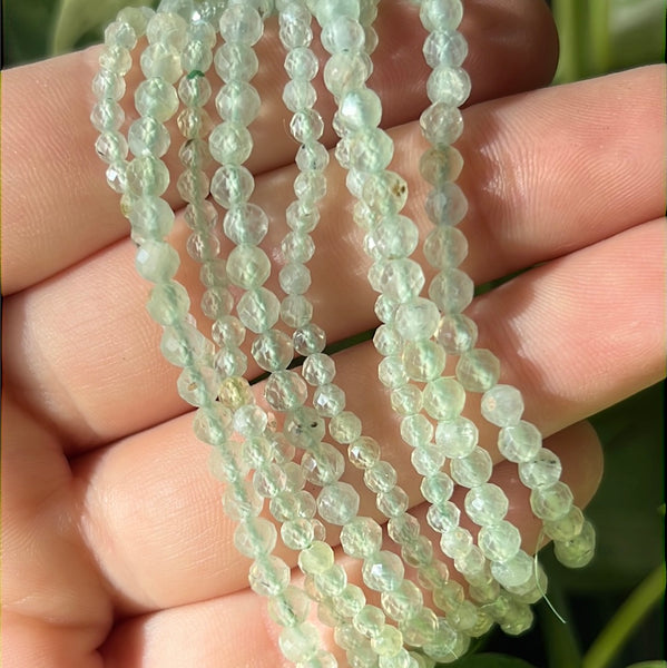 Faceted Prehnite Bracelet