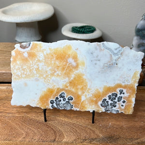 Banded Zebra/Orange Calcite Slab