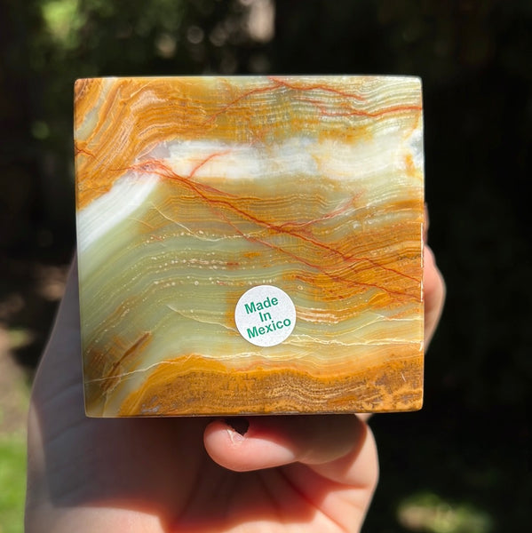 Green Onyx Cube