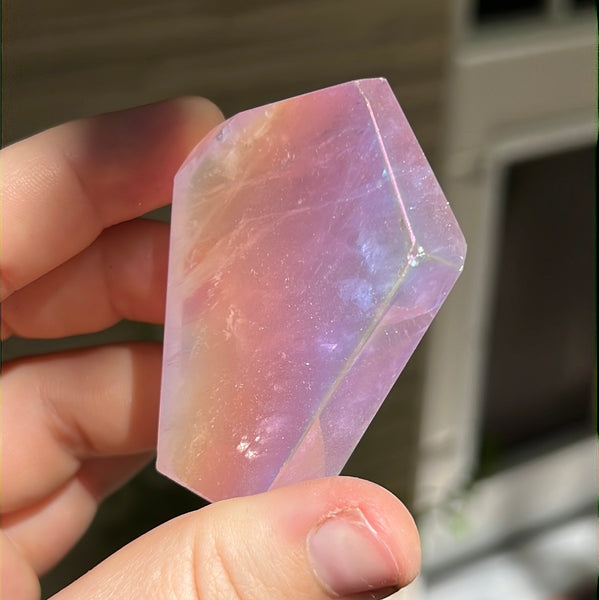 Rose Aura Quartz Freeform