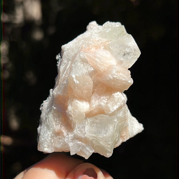 Apophyllite with Stilbite on Pin