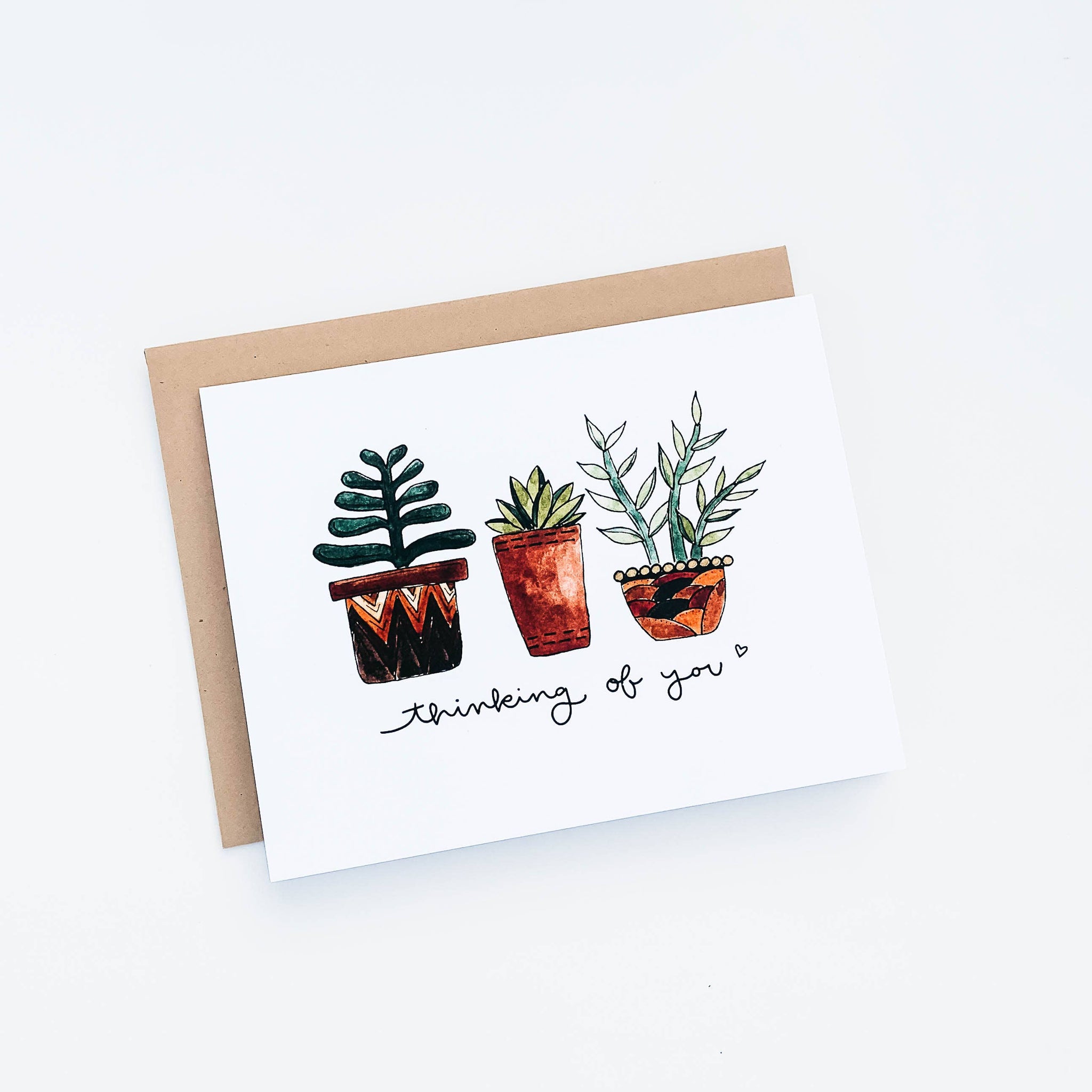 Thinking of you - Succulents Card