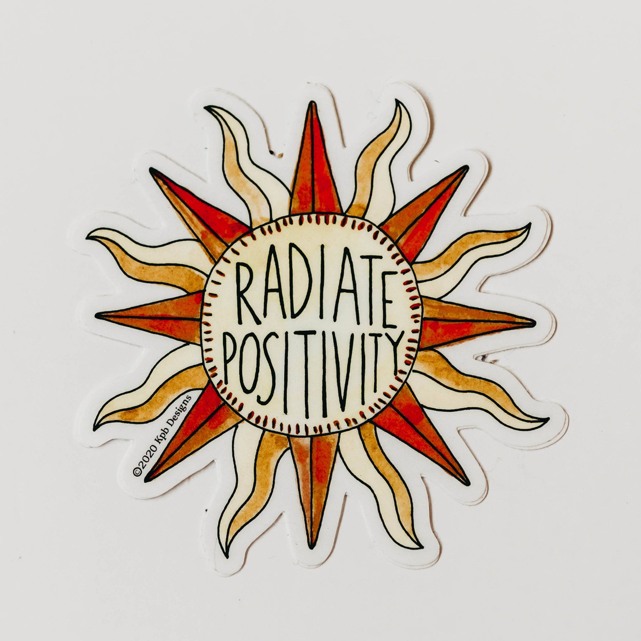 Radiate Positivity Sticker