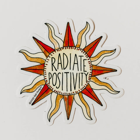 Radiate Positivity Sticker