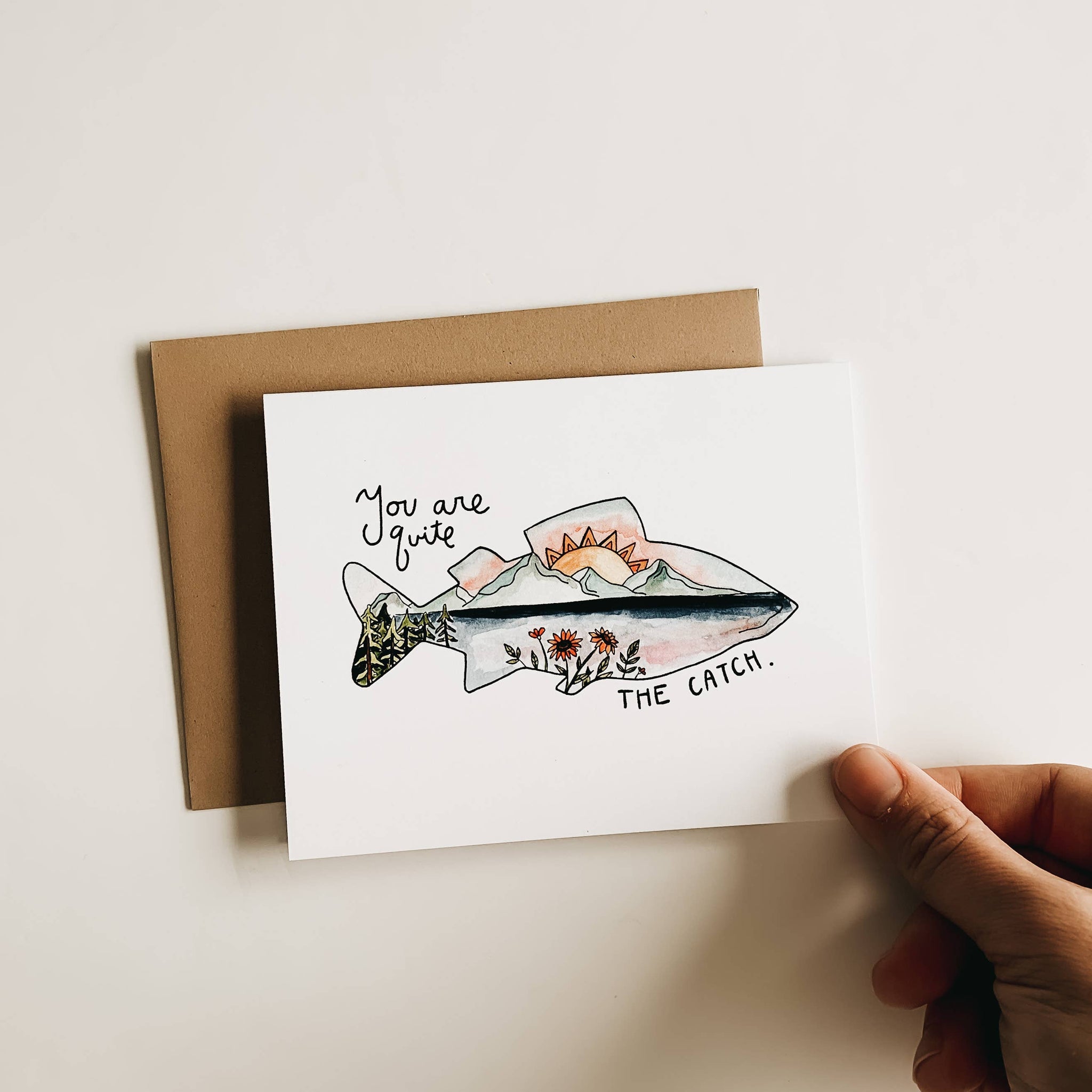 You are quite the catch - Fish Card