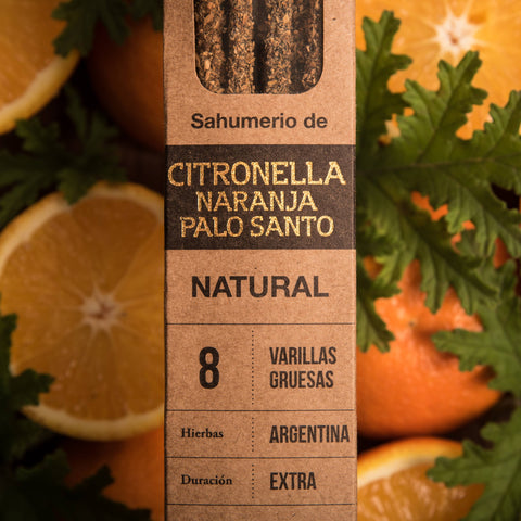 Natural Resin Incense Sticks: Citronella & Orange