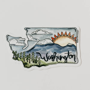 Washington Mountain Sticker