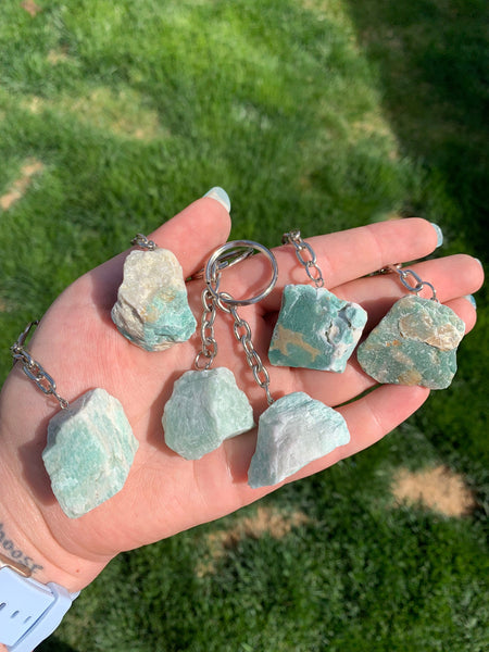 Rough Crystal Keychain