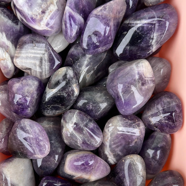 Chevron Amethyst Tumble