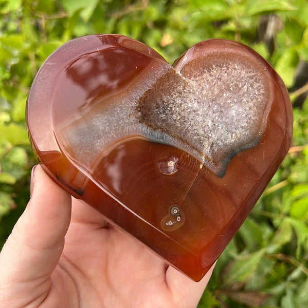 Carnelian Heart Carving