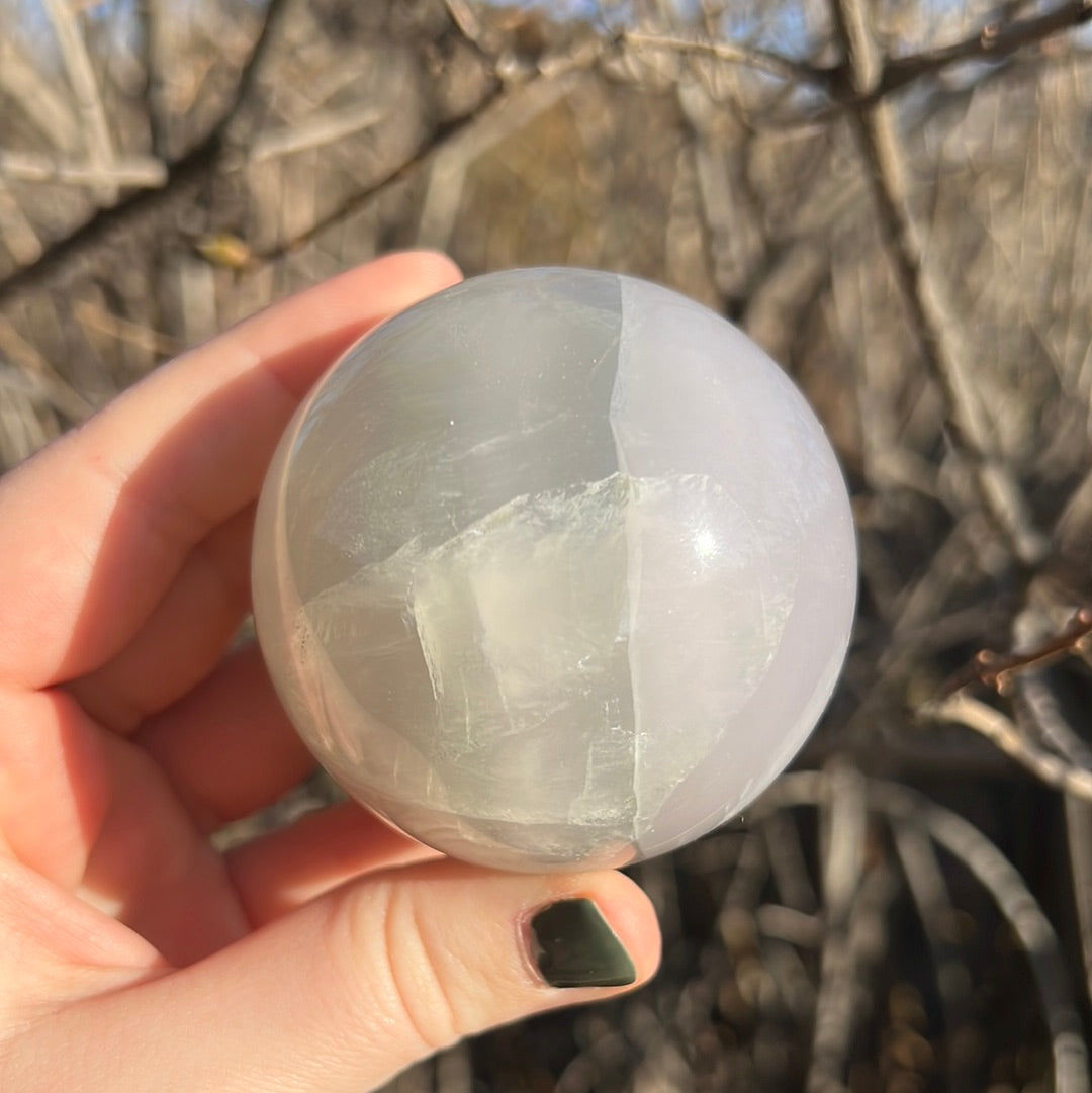 Lavender Fluorite Sphere