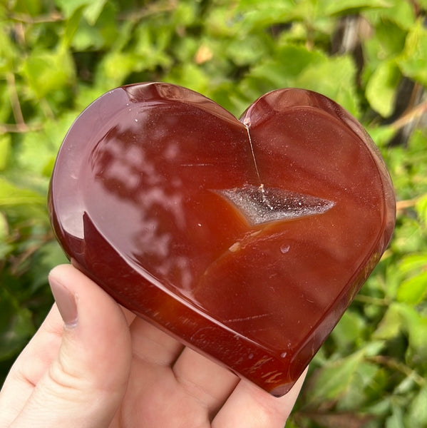 Carnelian Heart Carving