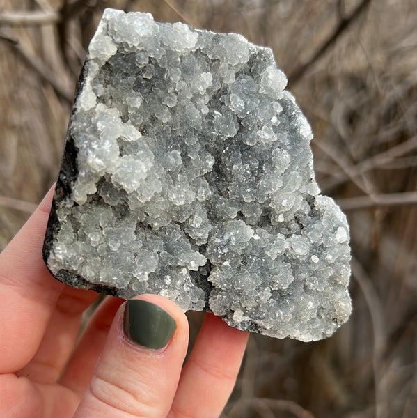 Black Chalcedony Cluster